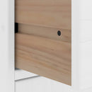vidaXL 4 db fehér tömörfa fenyőfa oldalsó szekrény ODDA 40x24x79 cm