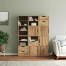 vidaXL 6 db tömörfa fenyőfa oldalsó szekrény ODDA 40x24x79 cm
