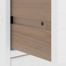 vidaXL 6 db fehér tömörfa fenyőfa oldalsó szekrény ODDA 40x24x79 cm