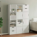 vidaXL 6 db fehér tömörfa fenyőfa oldalsó szekrény ODDA 40x24x79 cm