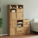 vidaXL 5 db tömörfa fenyőfa oldalsó szekrény ODDA 40x24x79 cm
