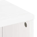 vidaXL 5 db fehér tömörfa fenyőfa oldalsó szekrény ODDA 40x24x79 cm