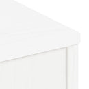 vidaXL 5 db fehér tömörfa fenyőfa oldalsó szekrény ODDA 40x24x79 cm