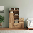 vidaXL 5 db tömörfa fenyőfa oldalsó szekrény ODDA 40x24x79 cm