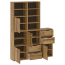 vidaXL 5 db tömörfa fenyőfa oldalsó szekrény ODDA 40x24x79 cm