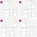 vidaXL 5 db tömörfa fenyőfa oldalsó szekrény ODDA 40x24x79 cm