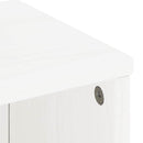 vidaXL 5 db fehér tömörfa fenyőfa oldalsó szekrény ODDA 40x24x79 cm