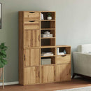vidaXL 5 db tömörfa fenyőfa oldalsó szekrény ODDA 40x24x79 cm