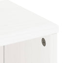 vidaXL 5 db fehér tömörfa fenyőfa oldalsó szekrény ODDA 40x24x79 cm