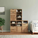 vidaXL 5 db tömörfa fenyőfa oldalsó szekrény ODDA 40x24x79 cm