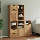 vidaXL 5 db tömörfa fenyőfa oldalsó szekrény ODDA 40x24x79 cm