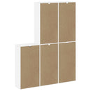 vidaXL 5 db fehér tömörfa fenyőfa oldalsó szekrény ODDA 40x24x79 cm