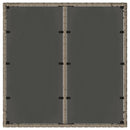 vidaXL Kert étkező szett 5 pcs Szürke 90 x 90 x 75 cm polirattan