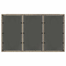 vidaXL Kert étkező szett 5 pcs Szürke 150 x 90 x 75 cm polirattan