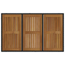 vidaXL Kert étkező szett 5 pcs Fekete 150 x 90 x 75 cm polirattan