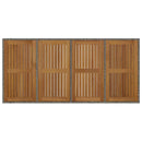 vidaXL Kert étkező szett 7 pcs Szürke 190 x 90 x 75 cm polirattan