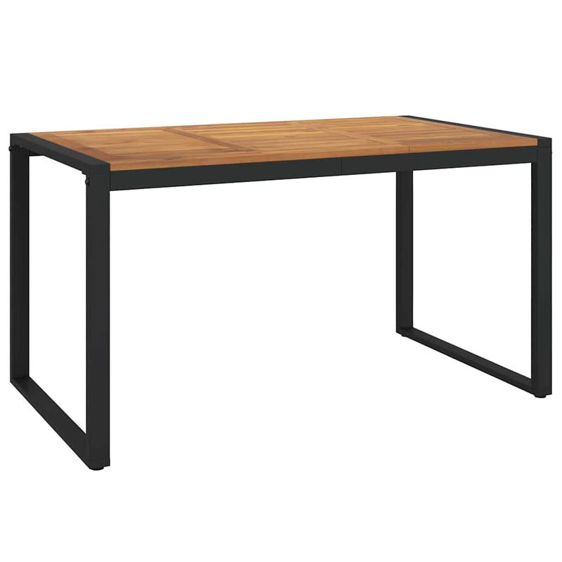 vidaXL Kert étkező szett 5 pcs Szürke és Fa 140 x 80 x 75 cm