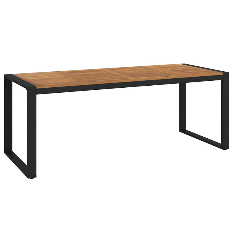vidaXL Kert étkező szett 7 pcs Szürke 200 x 80 x 75 cm polirattan