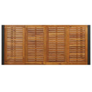 vidaXL Kert étkező szett 7 pcs Szürke 200 x 80 x 75 cm polirattan