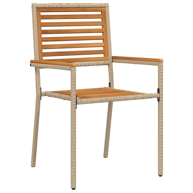 vidaXL Kert étkező szett 4 pcs Bézs 150 x 90 x 75 cm polirattan