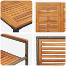 vidaXL Kert étkező szett 7 pcs Szürke 180 x 90 x 75 cm polirattan