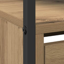 vidaXL Cipőszekrény polcokkal Artisan tölgy 100 x 34 x 112 cm Faanyag