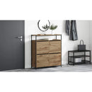 vidaXL Cipőszekrény polcokkal Artisan tölgy 100 x 34 x 112 cm Faanyag