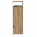 vidaXL Cipőszekrény polcokkal Artisan tölgy 100 x 34 x 112 cm Faanyag