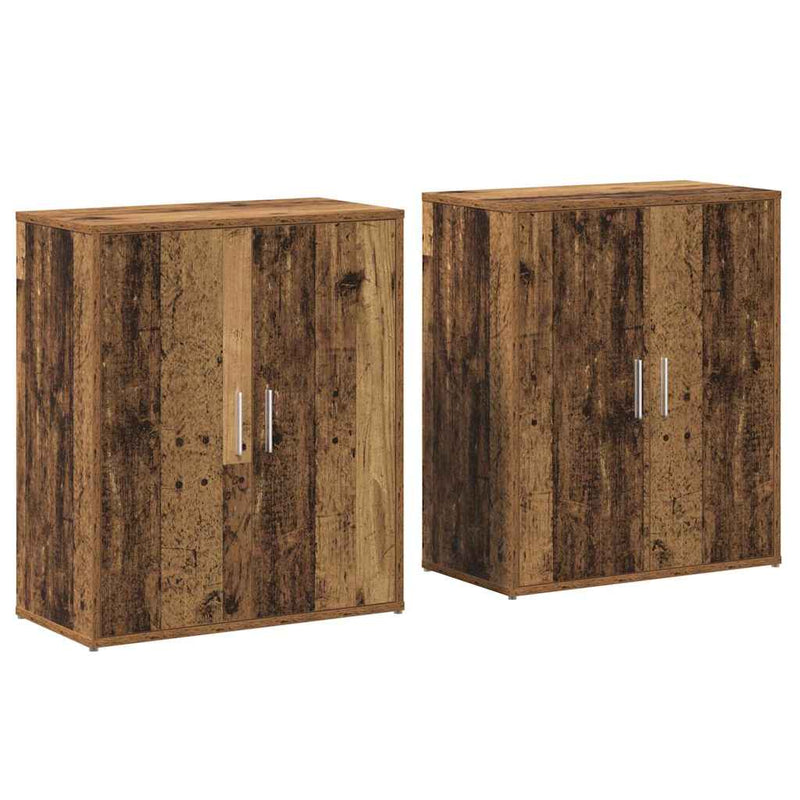 vidaXL Magasfiú 2 pcs Régi fa 60 x 31 x 70 cm Faanyag
