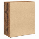 vidaXL Magasfiú Falra szerelhető 2 pcs Régi fa 60 x 31 x 70 cm Faanyag