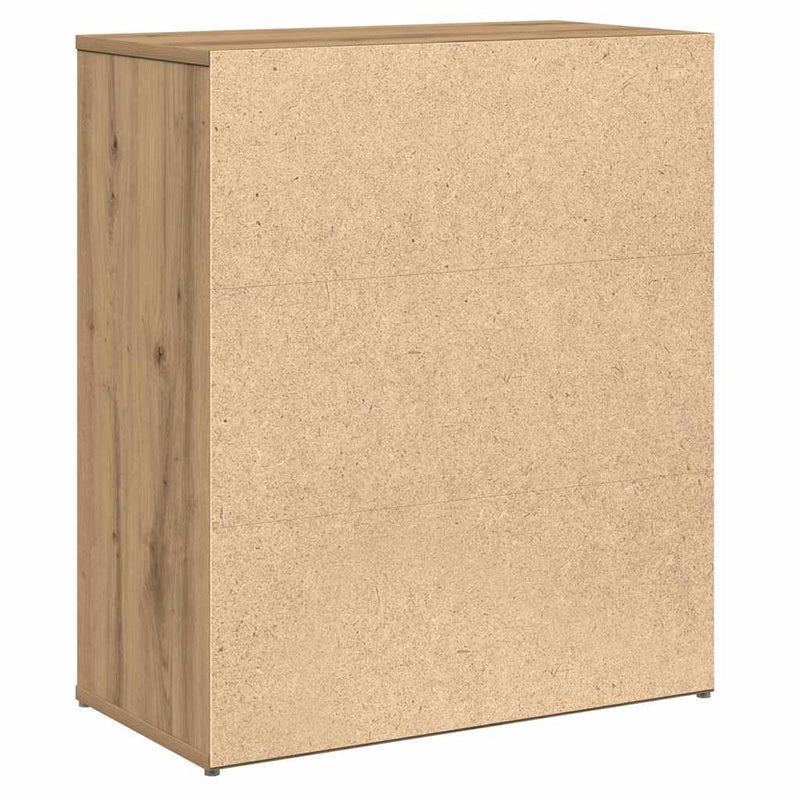 vidaXL Magasfiú 2 pcs kézműves tölgy 60 x 31 x 70 cm Faanyag