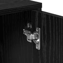 vidaXL Magasfiú 2 pcs Musta tammi 60 x 31 x 70 cm Faanyag