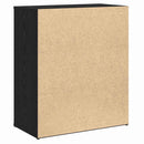 vidaXL Magasfiú 2 pcs Musta tammi 60 x 31 x 70 cm Faanyag