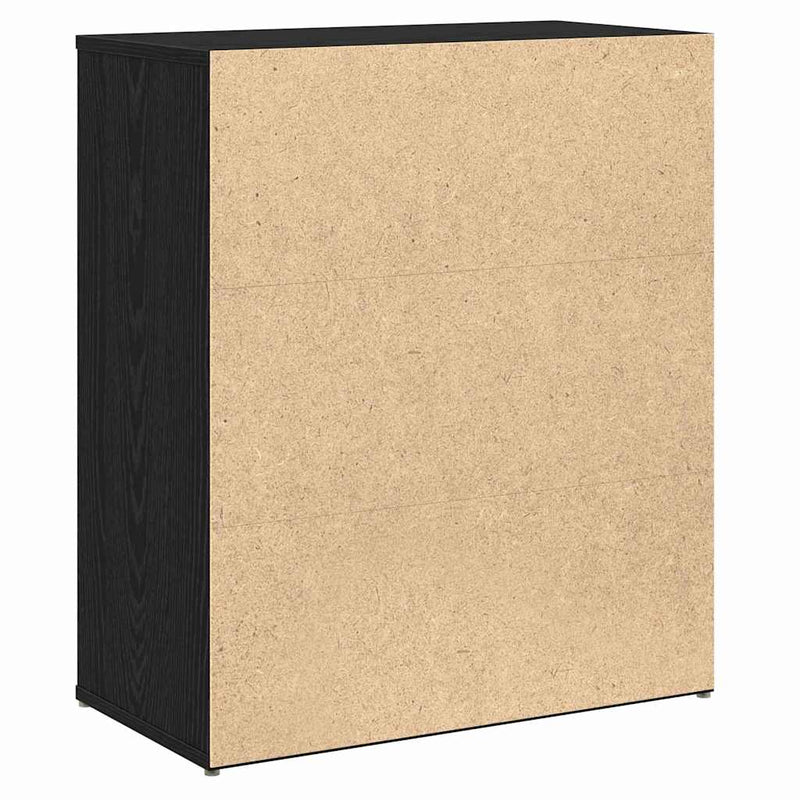 vidaXL Magasfiú 2 pcs Musta tammi 60 x 31 x 70 cm Faanyag