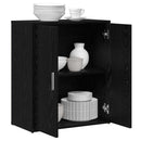 vidaXL Széf 2 pcs Fekete tölgy 60 x 31 x 70 cm Faanyag