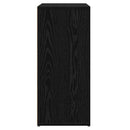 vidaXL Széf 2 pcs Fekete tölgy 60 x 31 x 70 cm Faanyag