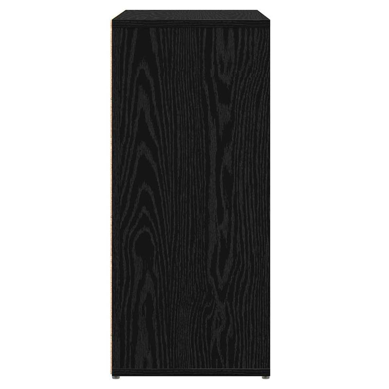 vidaXL Magasfiú 2 pcs Musta tammi 60 x 31 x 70 cm Faanyag