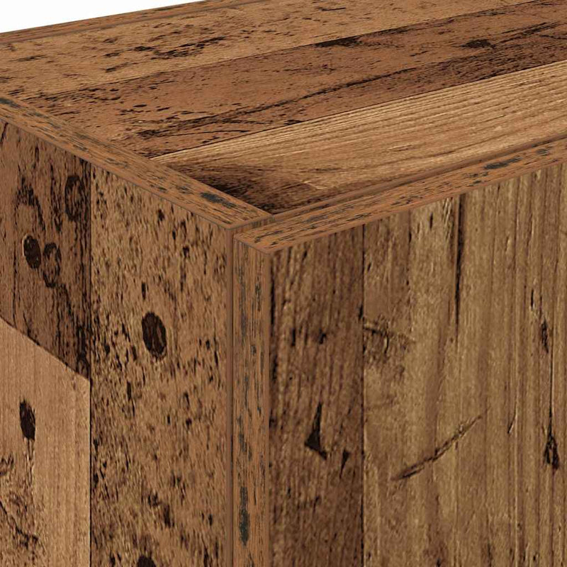 vidaXL Konyhaszekrény polcokkal Régi fa 60 x 50 x 180 cm Faanyag