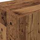 vidaXL Konyhai vitrin polcokkal ajtóval 2 pcs Öreg fa 60 x 50 x 180 cm