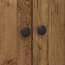 vidaXL Konyhai vitrin polcokkal ajtóval 2 pcs Öreg fa 60 x 50 x 180 cm