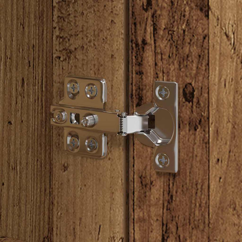 vidaXL Konyhaszekrény polcokkal Régi fa 60 x 50 x 180 cm Faanyag