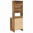 vidaXL Konyhai vitrin polcokkal ajtóval 2 pcs Öreg fa 60 x 50 x 180 cm