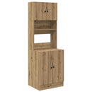 vidaXL Konyhai vitrin polcokkal 2 pcs Artisan tölgy 60 x 50 x 180 cm