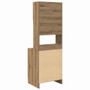 vidaXL Konyhai vitrin polcokkal 2 pcs Artisan tölgy 60 x 50 x 180 cm