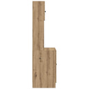 vidaXL Konyhai vitrin polcokkal 2 pcs Artisan tölgy 60 x 50 x 180 cm