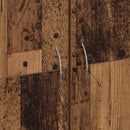 vidaXL Irodai szekrény Antik Fa 60 x 32 x 152,5 cm Faanyag