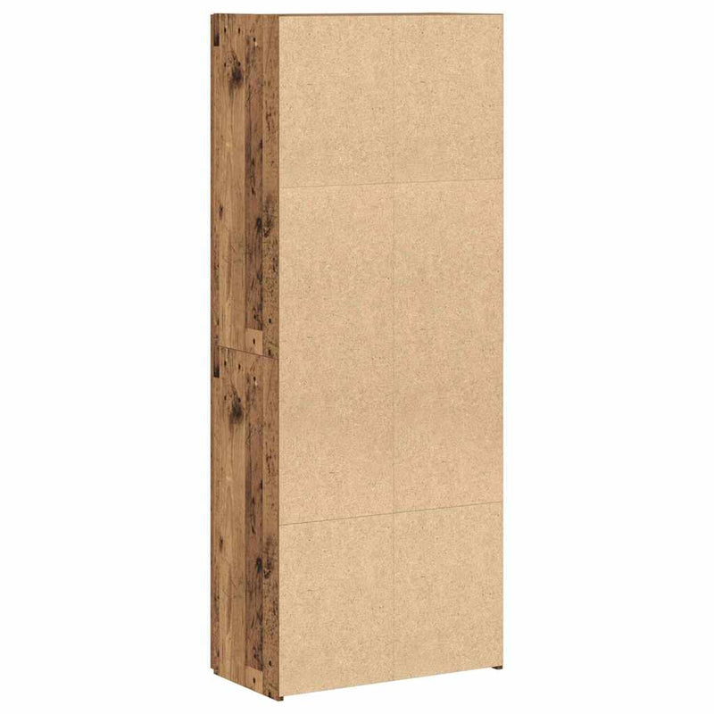 vidaXL Irodai szekrény polcokkal ajtóval Régi fa 60 x 32 x 153 Faanyag