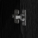 vidaXL Irodai szekrény polcokkal Musta tammi 60 x 32 x 153 Faanyag