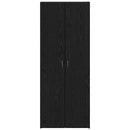 vidaXL Irodai szekrény polcokkal Musta tammi 60 x 32 x 153 Faanyag