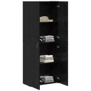 vidaXL Irodai szekrény Fekete tölgy 60 x 32 x 152,5 cm Faanyag